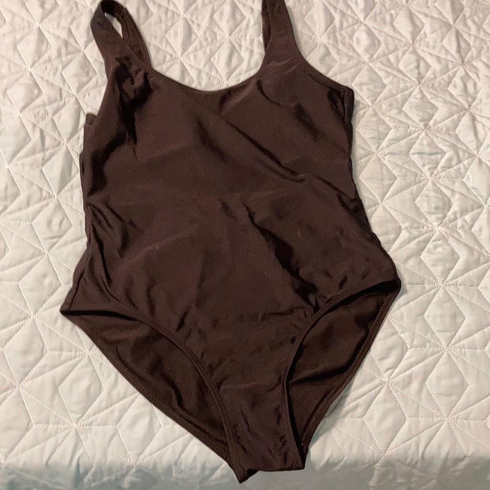 Black one piece swimsuit